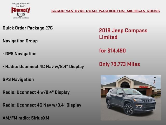 Used 2018 Jeep Compass Limited w/ Navigation Group image 5