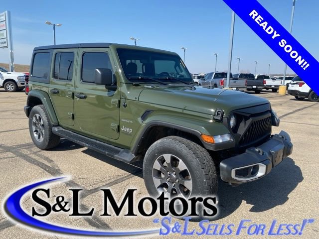 Used 2021 Jeep Wrangler Unlimited Sahara w/ Uconnect 4C Nav & Sound Group image 1