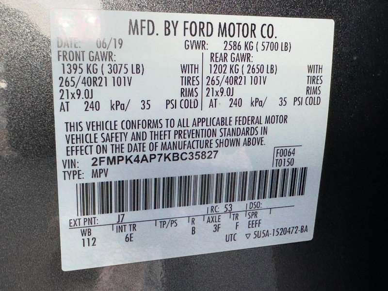 Used 2019 Ford Edge ST w/ Equipment Group 401A image 27