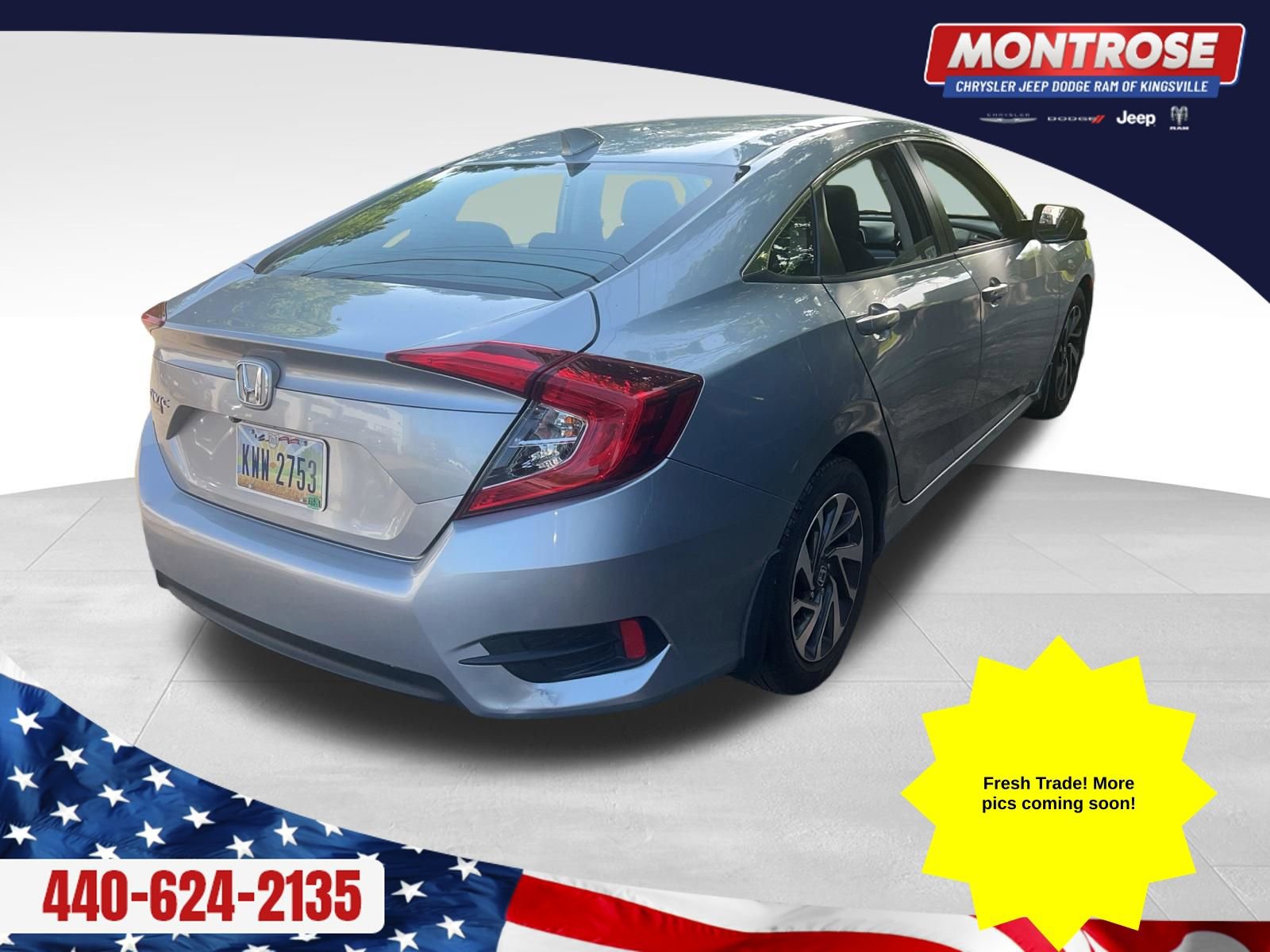 Used 2017 Honda Civic EX image 4