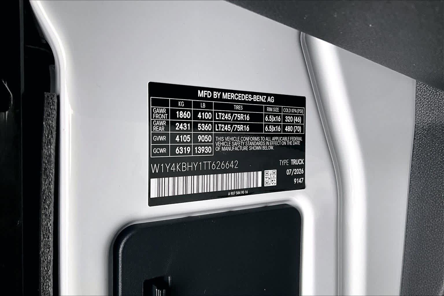 New 2026 Mercedes-Benz Sprinter 2500 image 12