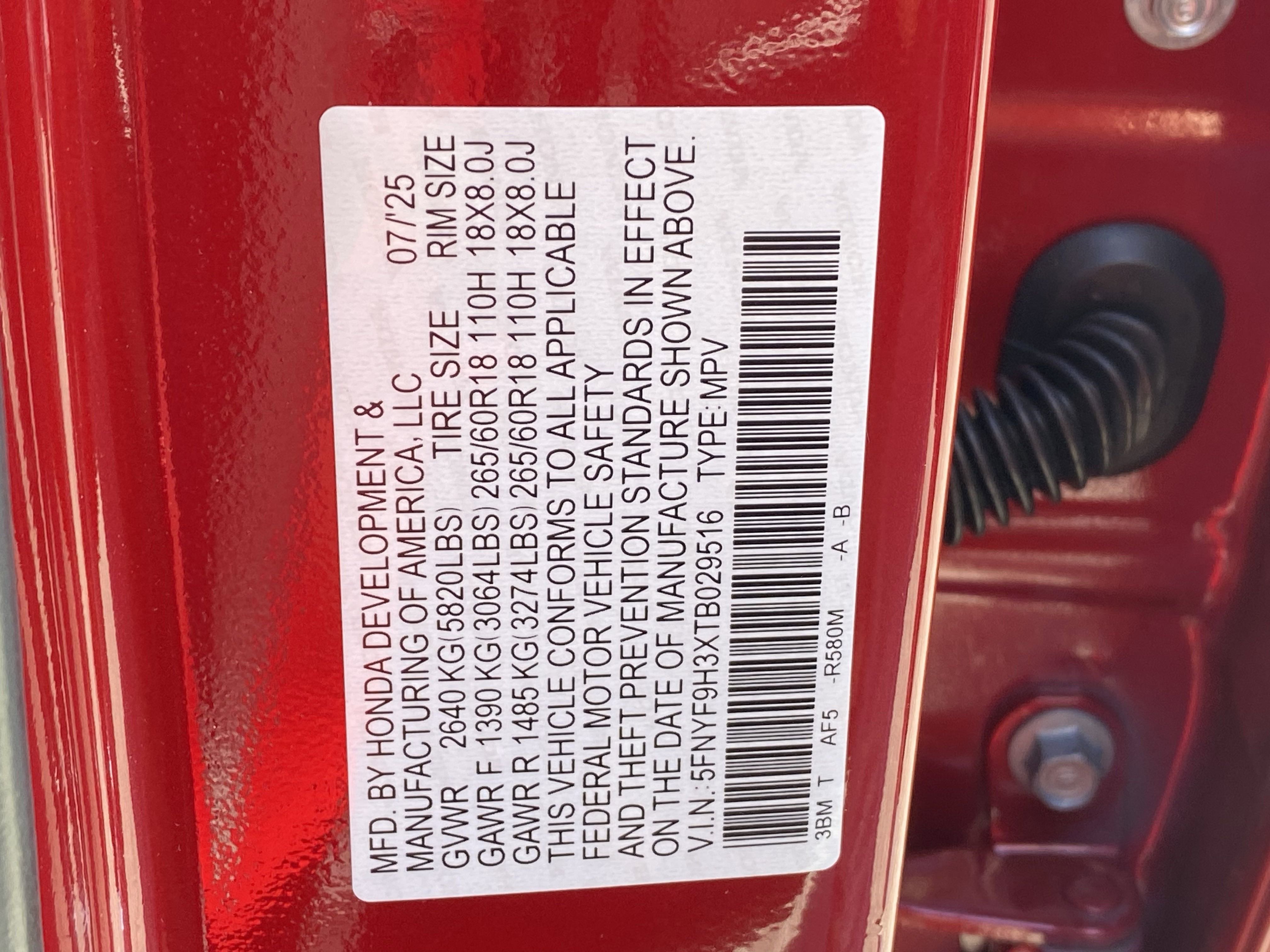 New 2026 Honda Passport RTL image 19