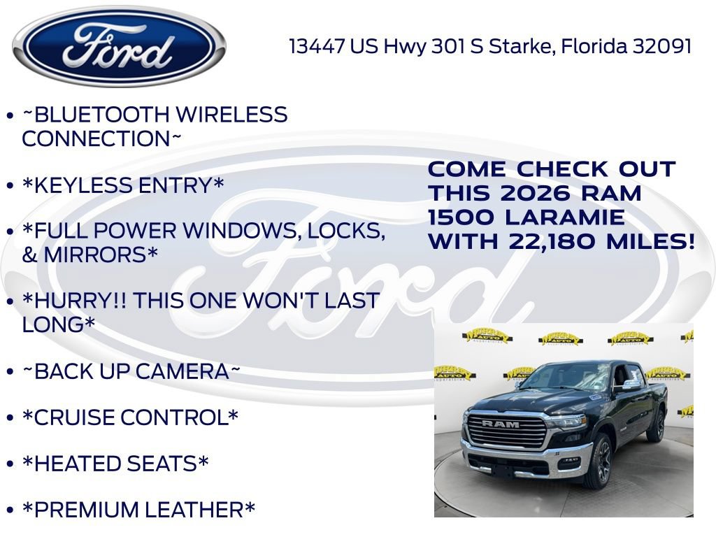 Used 2026 RAM 1500 Laramie AWD/4WD image 12