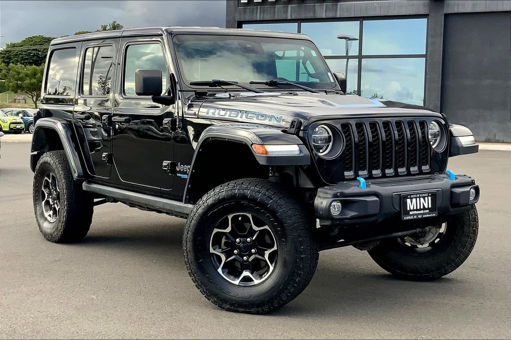 Used 2021 Jeep Wrangler Unlimited Rubicon 4xe w/ Dual Top Group image 1