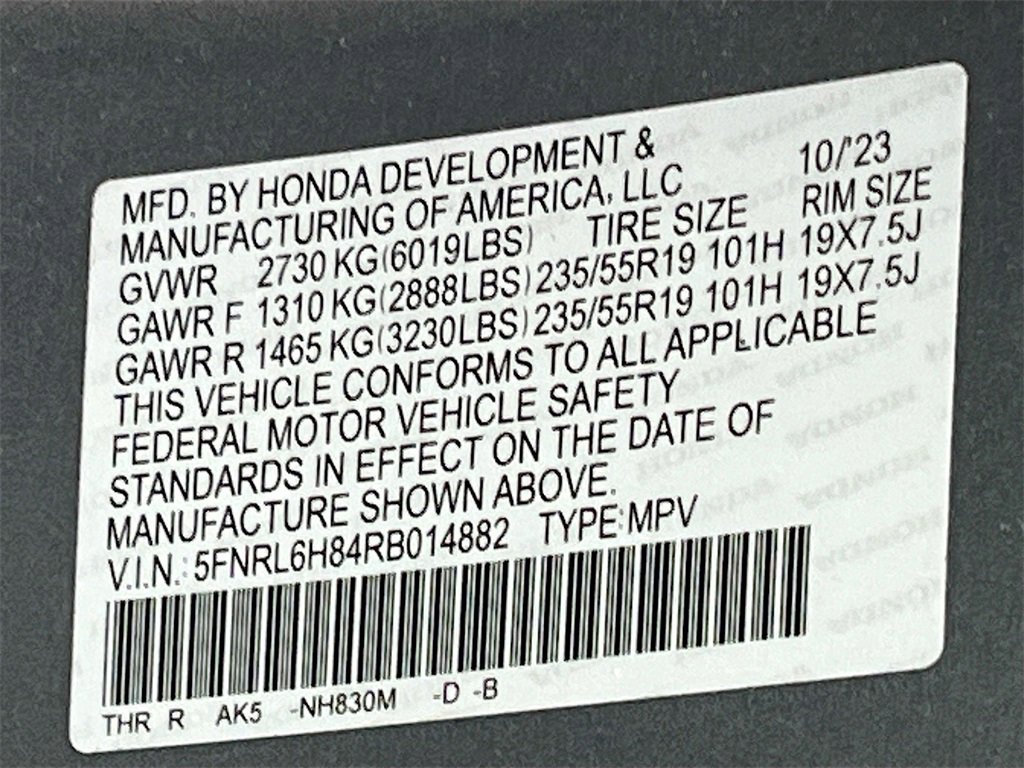 Used 2024 Honda Odyssey Touring image 35