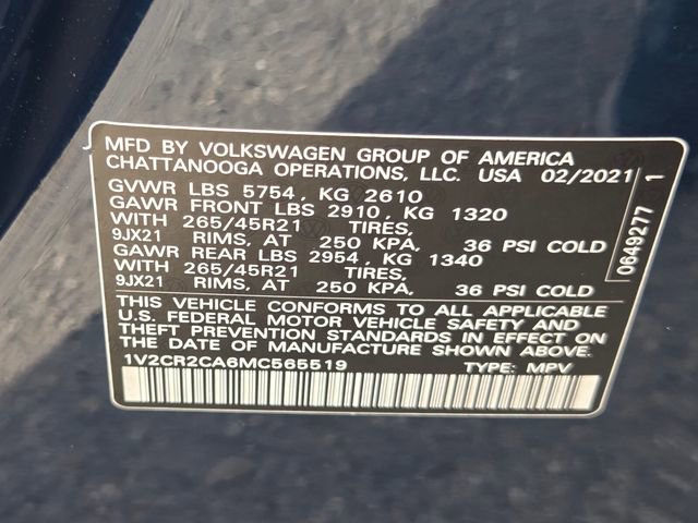 Used 2021 Volkswagen Atlas SEL R-Line image 27