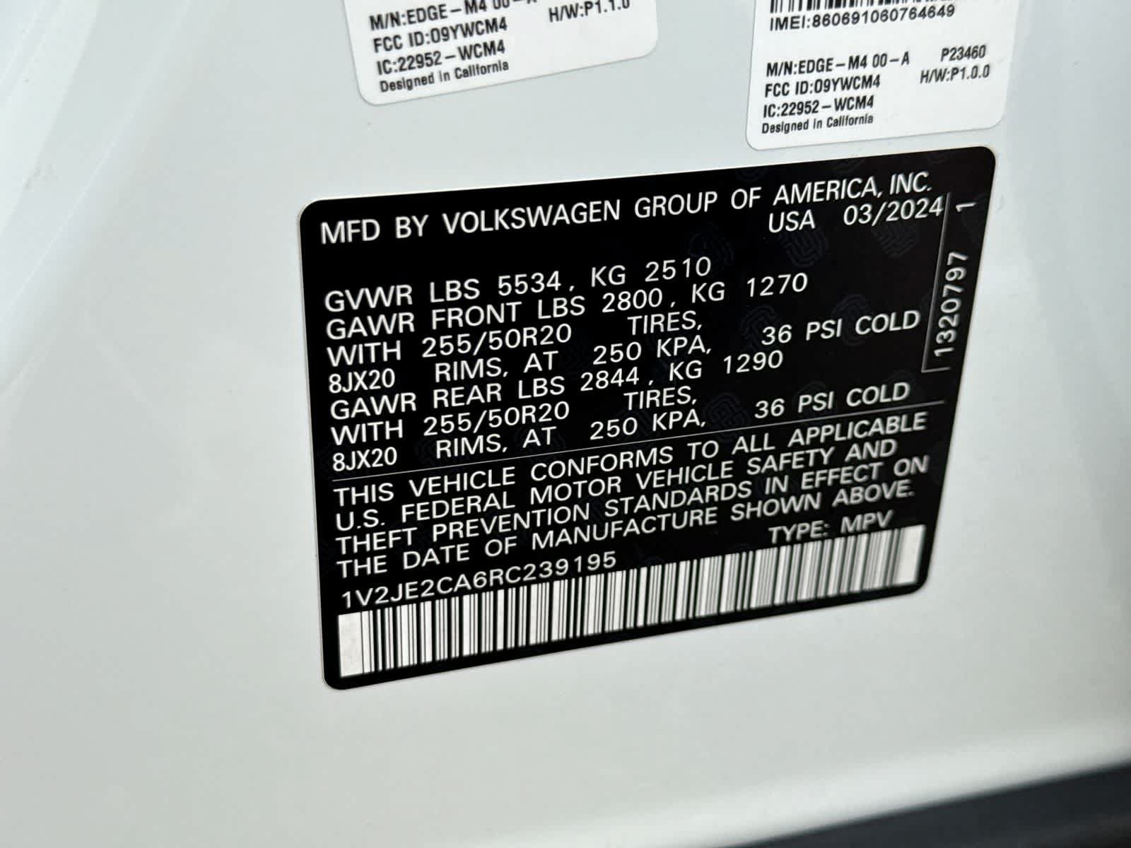 Used 2024 Volkswagen Atlas Cross Sport SE w/ Panoramic Sunroof Package FWD image 43