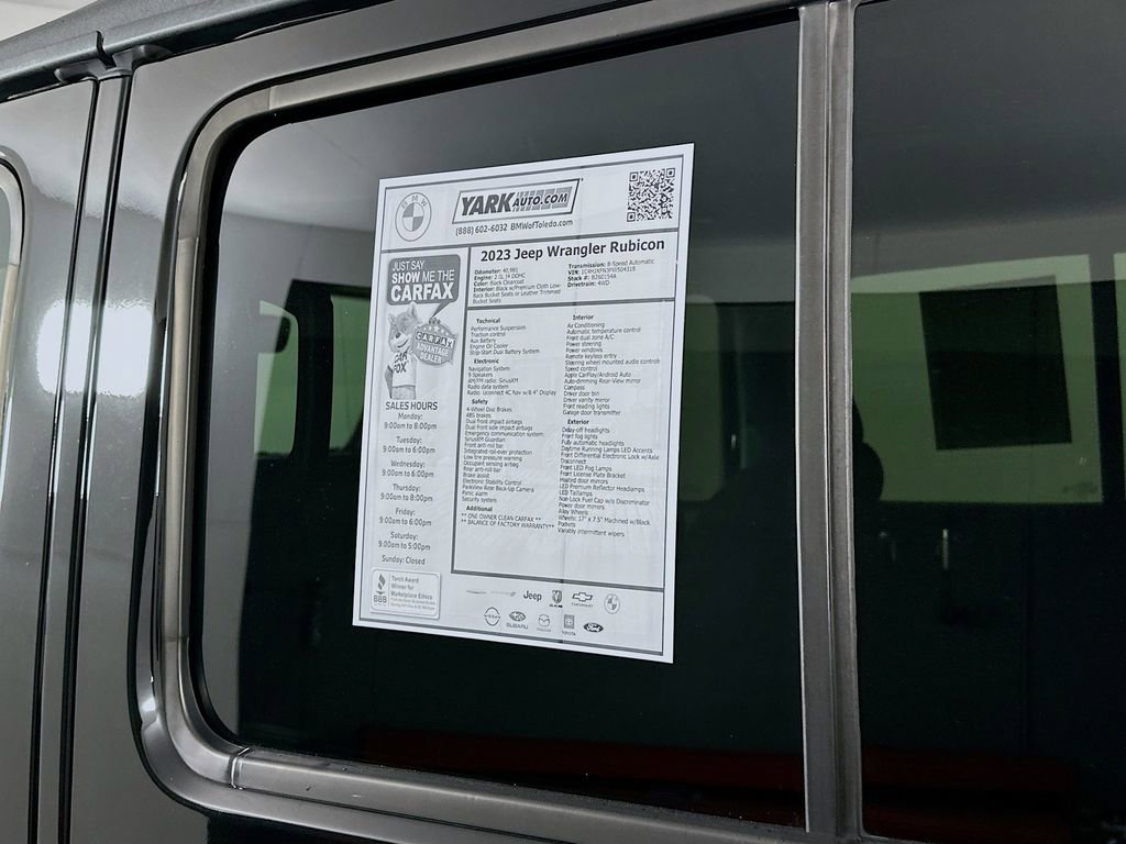 Used 2023 Jeep Wrangler Unlimited Rubicon w/ LED Lighting Group image 12