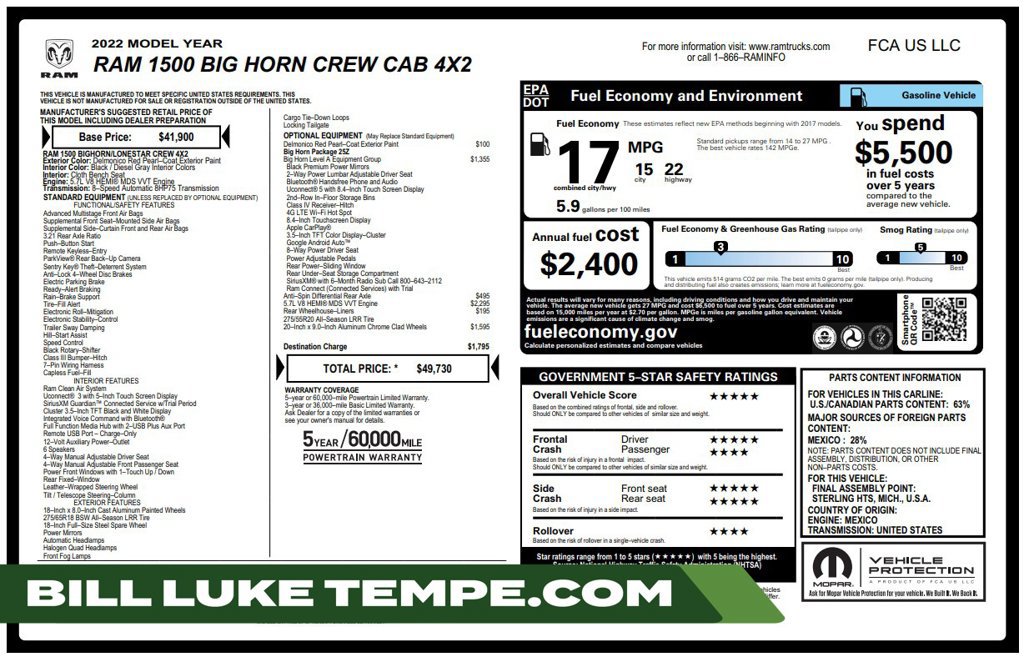 Used 2022 RAM 1500 Big Horn