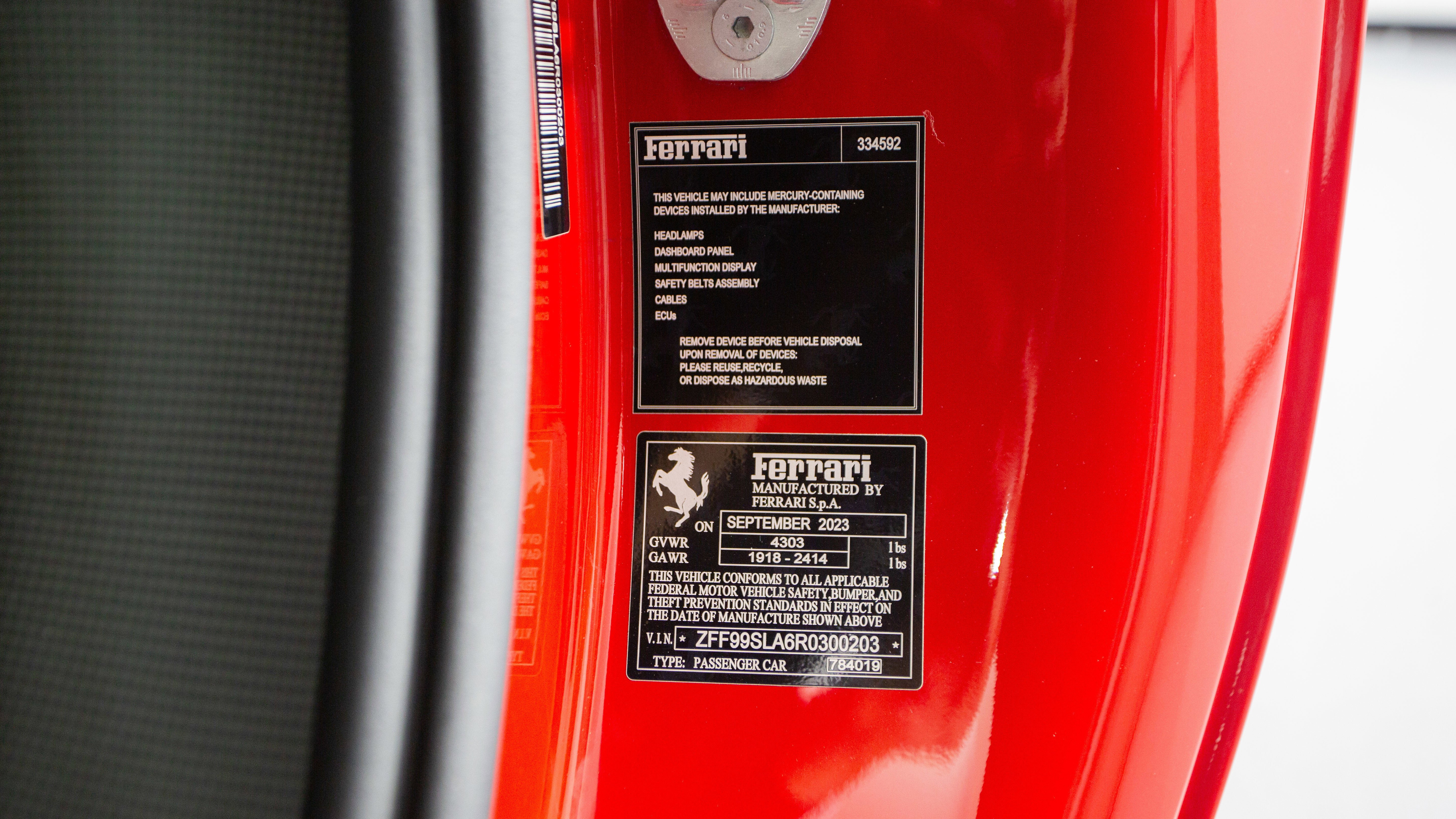 Certified 2024 Ferrari 296 GTB RWD image 53