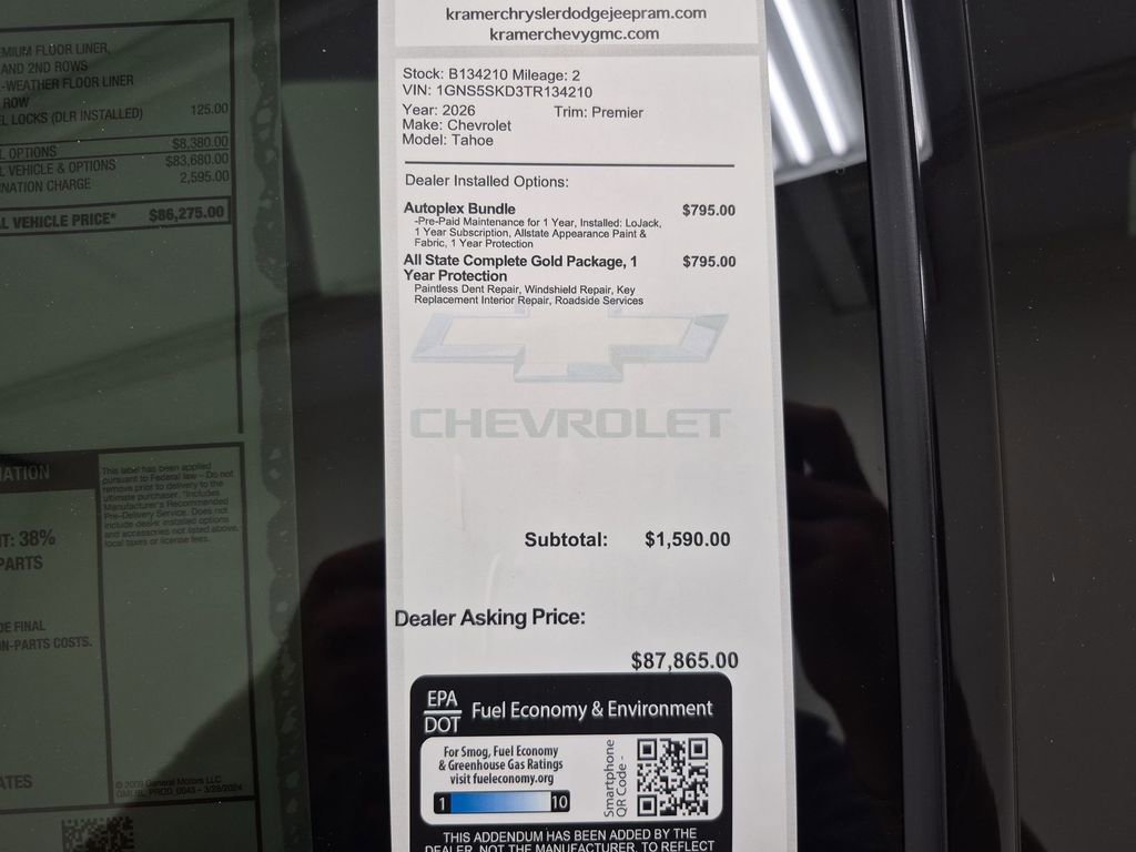 New 2026 Chevrolet Tahoe Premier image 35