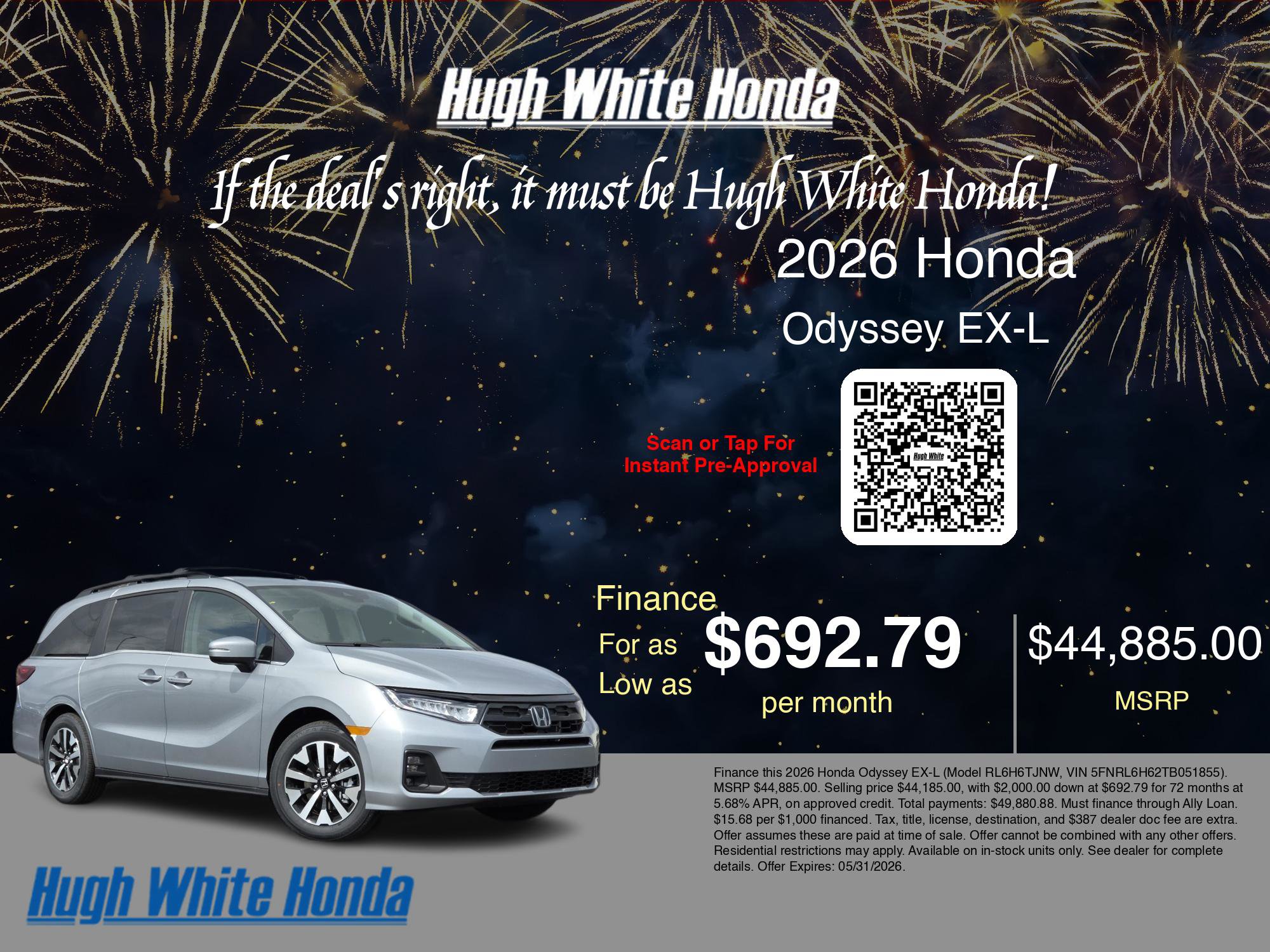New 2026 Honda Odyssey EX-L image 7