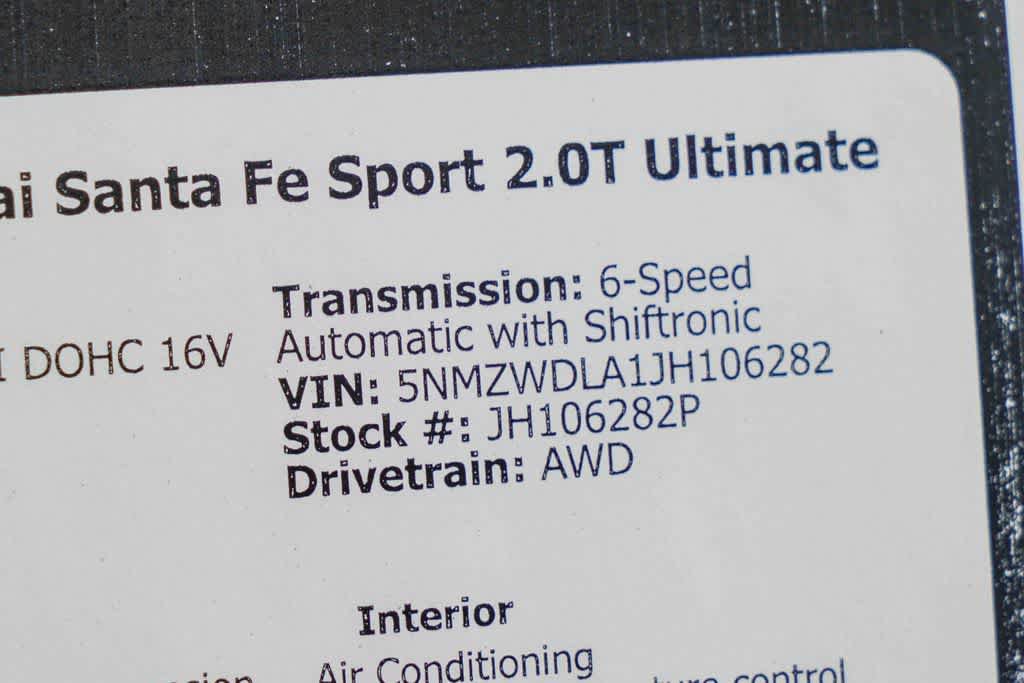 Used 2018 Hyundai Santa Fe Sport w/ Cargo Package AWD/4WD image 29