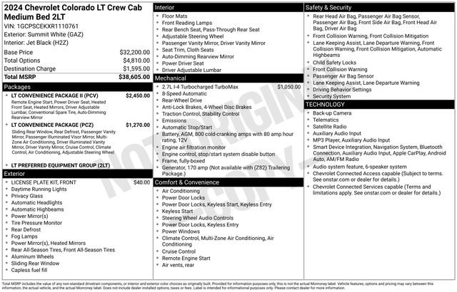 Used 2024 Chevrolet Colorado LT w/ LT Convenience Package II RWD image 26