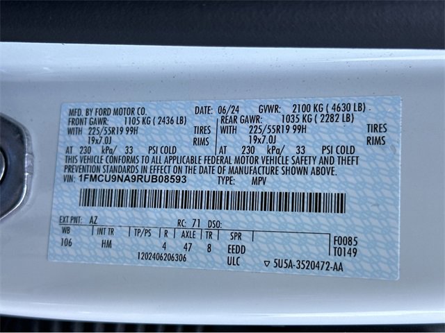 Used 2024 Ford Escape ST-Line Select w/ Tech Pack #2 image 47