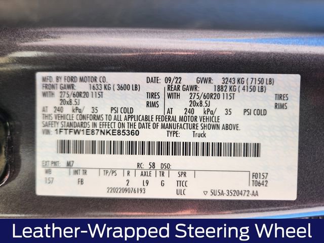 Certified 2022 Ford F150 XLT w/ Equipment Group 302A High image 27
