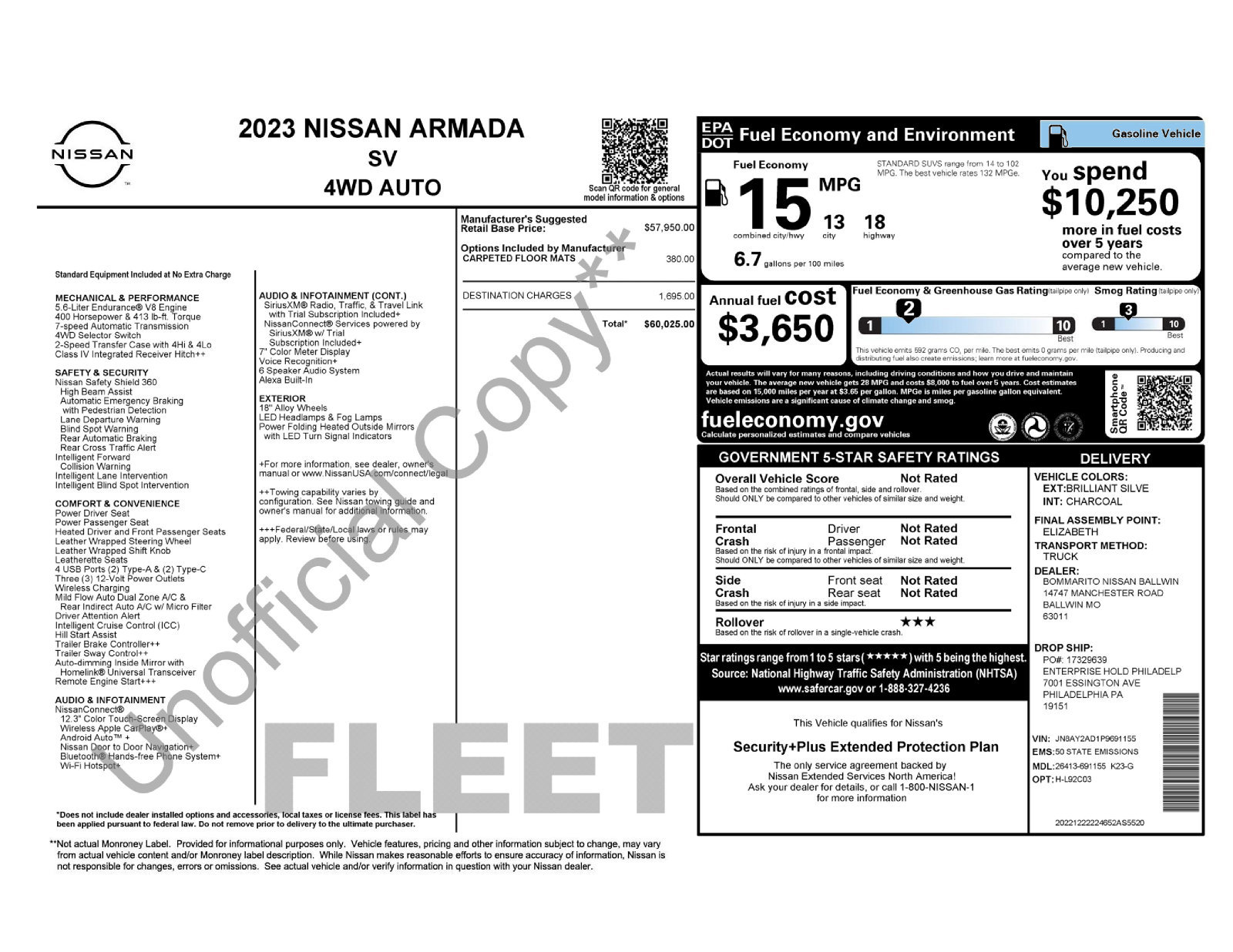 Used 2023 Nissan Armada SV AWD/4WD image 11