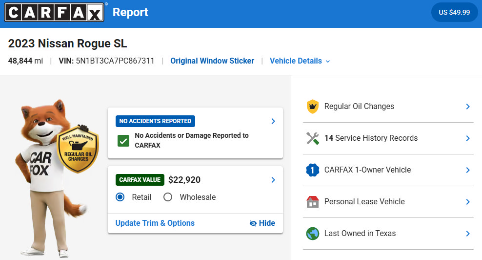 Used 2023 Nissan Rogue SL w/ SL Premium Package FWD image 37