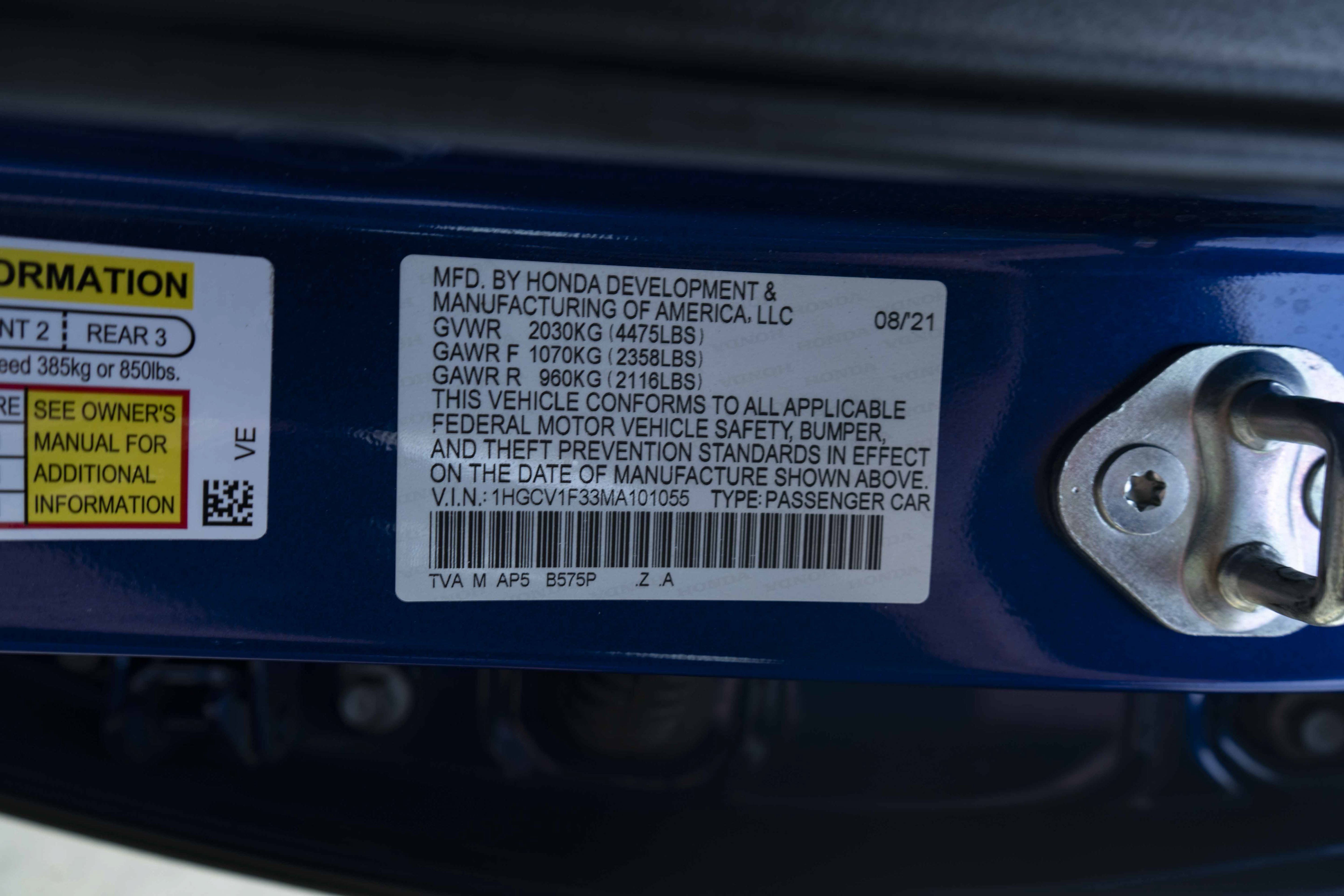 Used 2021 Honda Accord Sport image 43