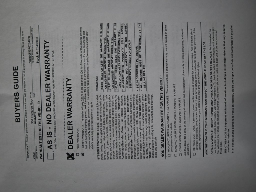 Used 2024 Volvo S60 T8 Ultimate w/ Climate Package image 10