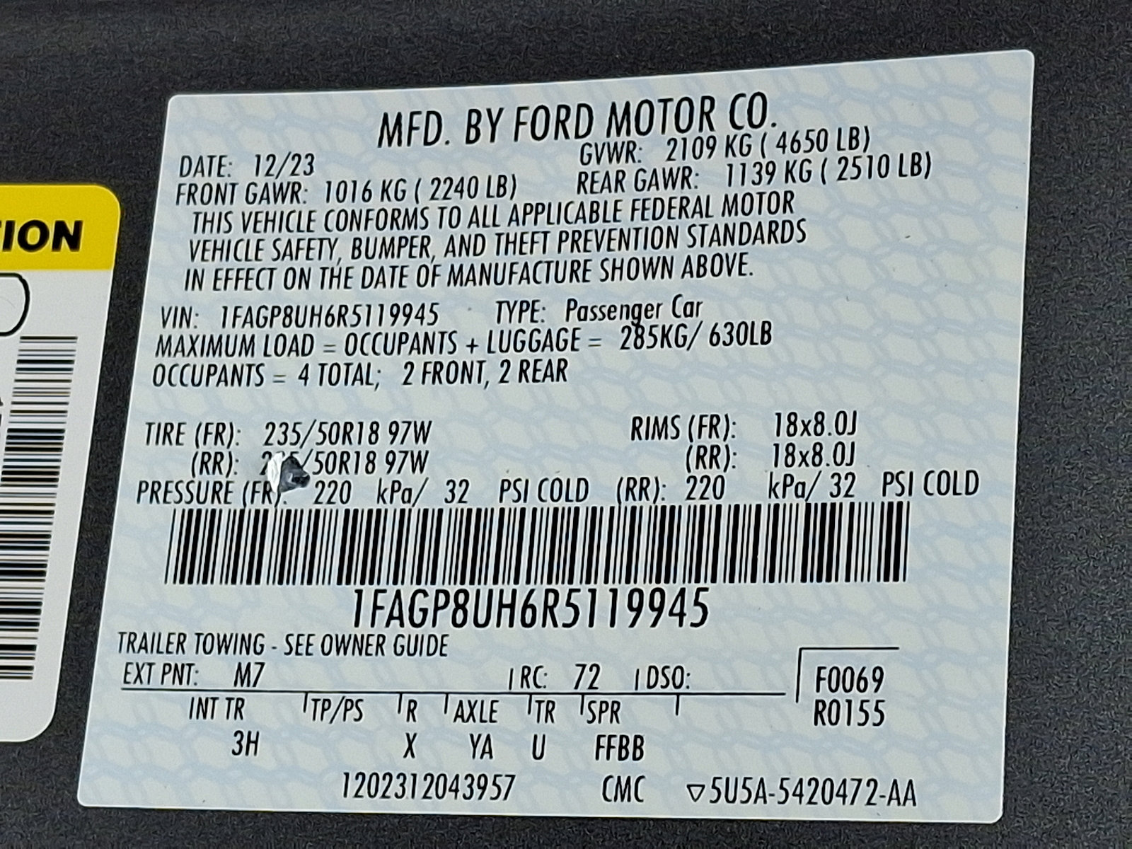 Used 2024 Ford Mustang Premium RWD image 26