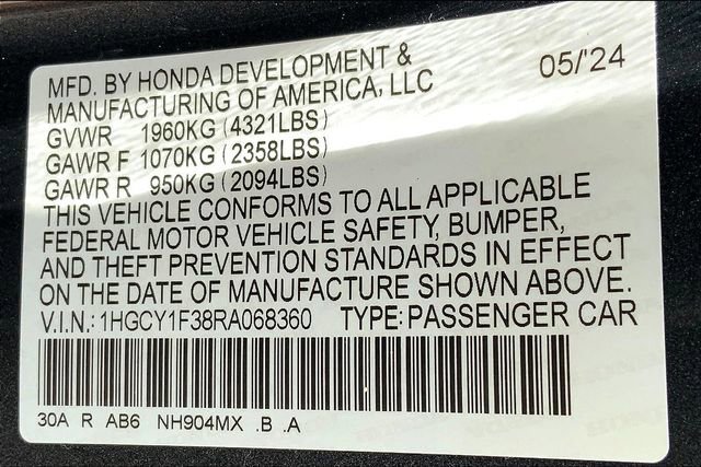 New 2024 Honda Accord EX image 13