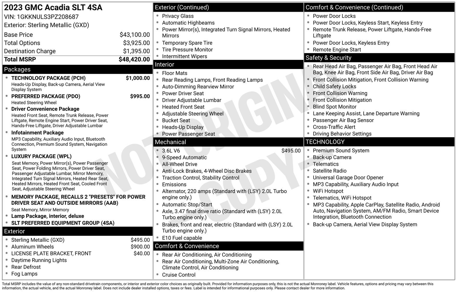 Certified 2023 GMC Acadia SLT w/ Technology Package AWD/4WD image 29
