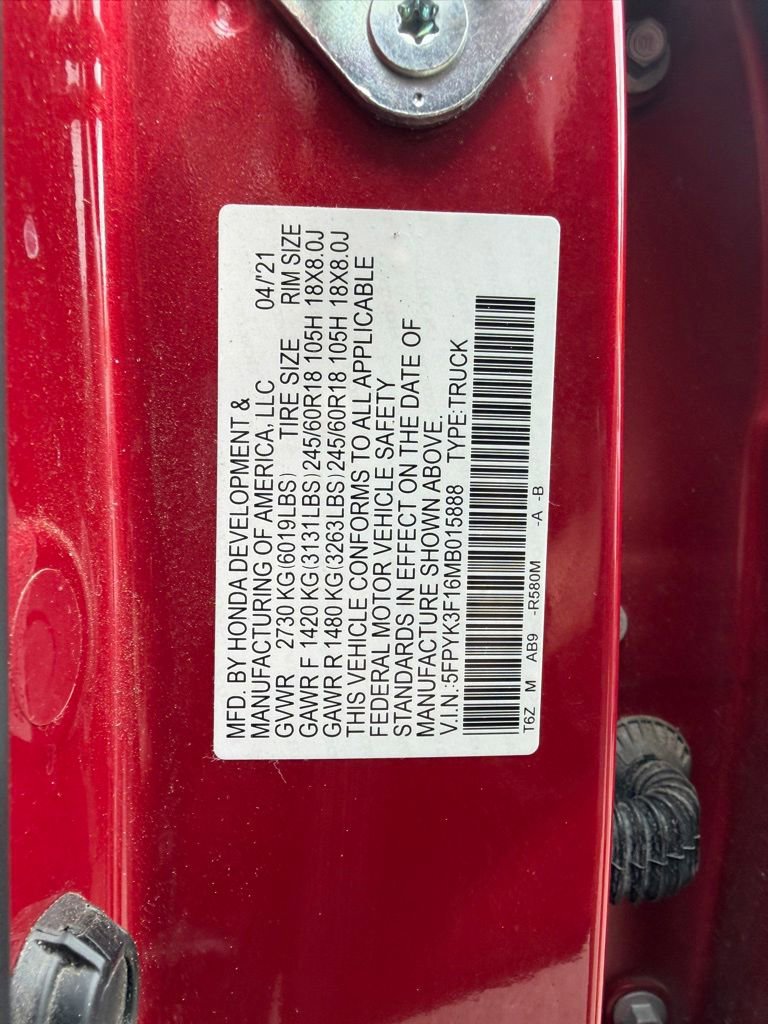 Used 2021 Honda Ridgeline Sport image 29