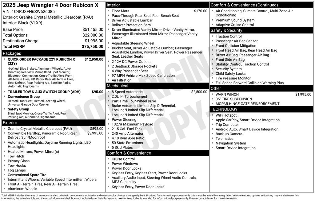 Used 2025 Jeep Wrangler Unlimited Rubicon image 26