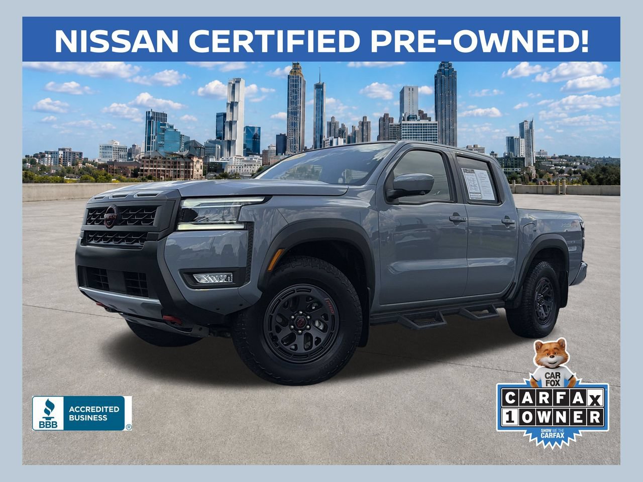 Certified 2025 Nissan Frontier PRO-4X w/ Pro Convenience Package AWD/4WD 360° Tour