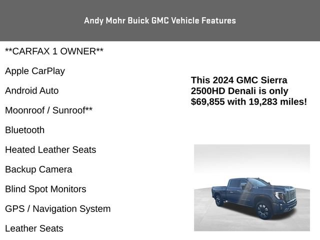 Used 2024 GMC Sierra 2500 Denali w/ Denali Reserve Package AWD/4WD image 4