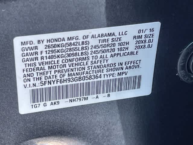 Used 2016 Honda Pilot Touring image 22