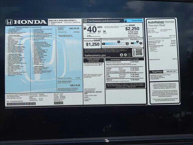 New 2026 Honda CR-V Sport-L image 22