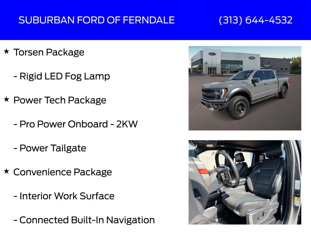 Used 2021 Ford F150 Raptor w/ Equipment Group 801A High AWD/4WD image 9