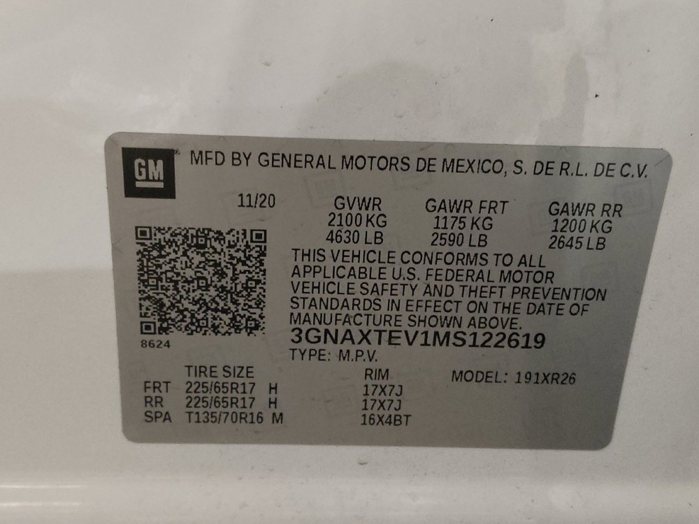 Used 2021 Chevrolet Equinox LT AWD/4WD image 33