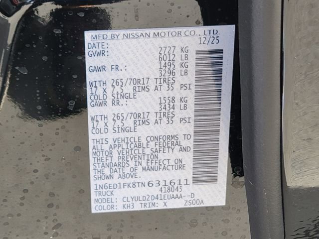 New 2026 Nissan Frontier PRO-4X w/ Tow Package image 12