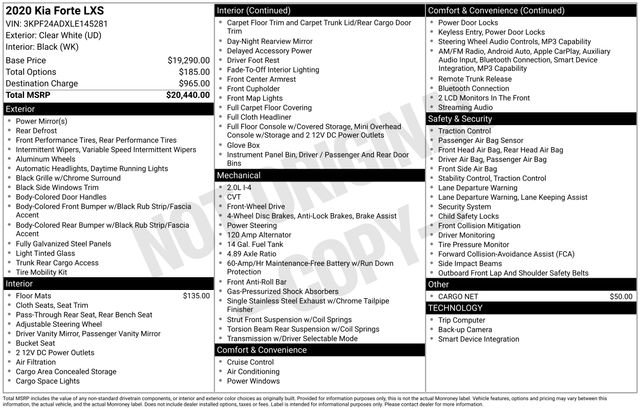 Used 2020 Kia Forte LXS FWD image 24
