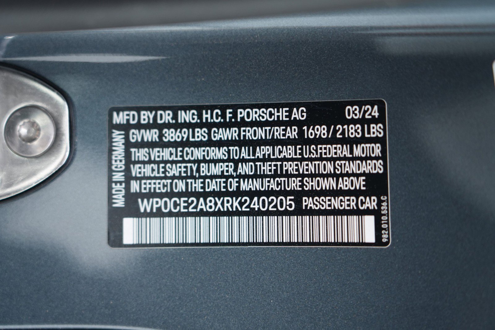 Used 2024 Porsche 718 Boxster Spyder RS w/ Light Design Package RWD image 41