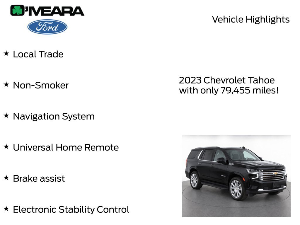 Used 2023 Chevrolet Tahoe High Country w/ LPO, Illumination Package AWD/4WD image 7