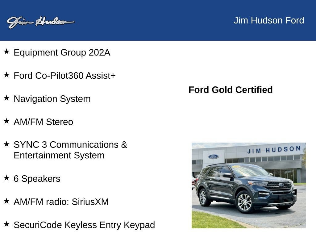 Certified 2022 Ford Explorer XLT w/ Equipment Group 202A image 12
