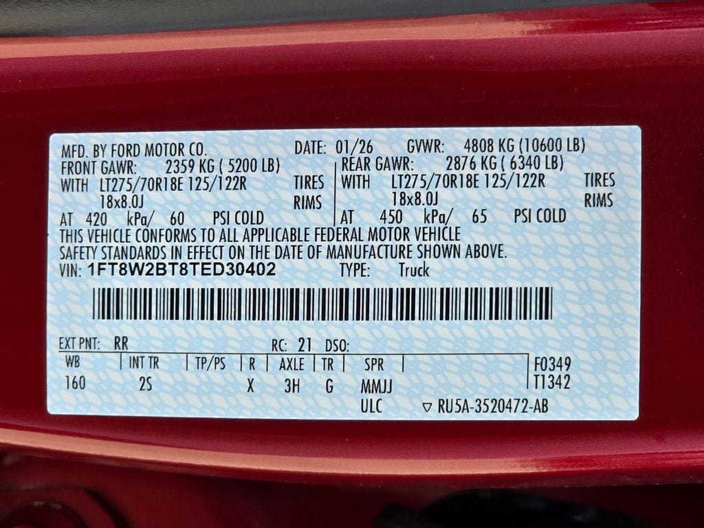 New 2026 Ford F250 XLT w/ XLT Premium Package AWD/4WD image 35