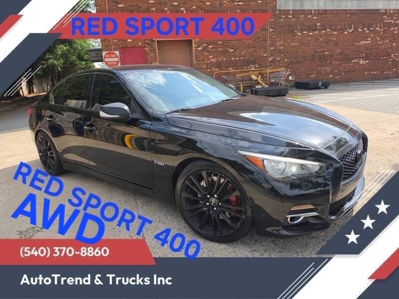 Used 2016 INFINITI Q50 Red Sport 400 AWD/4WD image 1