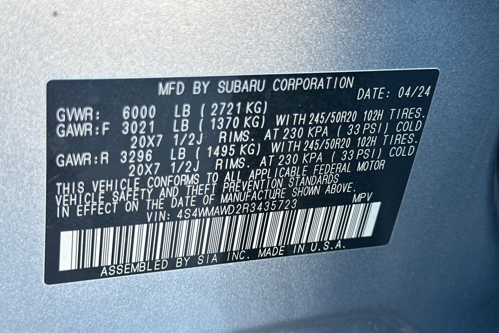 Certified 2024 Subaru Ascent Touring image 32