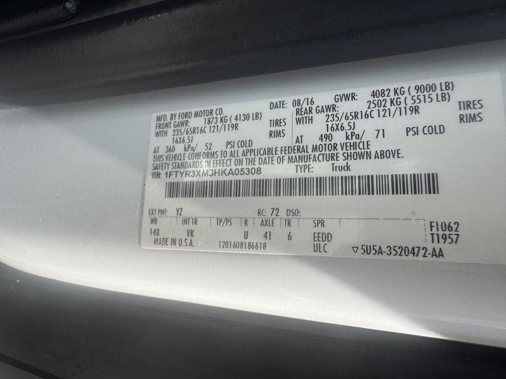 Used 2017 Ford Transit 250 148 High Roof Extended RWD image 14