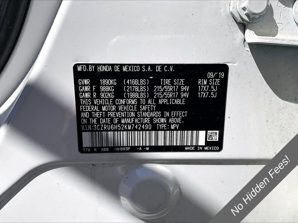 Used 2019 Honda HR-V EX image 26