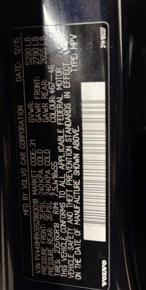 Used 2016 Volvo XC60 T6 w/ Proximity Package AWD/4WD image 43