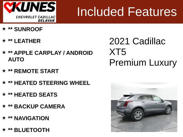 Used 2021 Cadillac XT5 Premium Luxury w/ LPO, Floor Liner Package AWD/4WD image 3