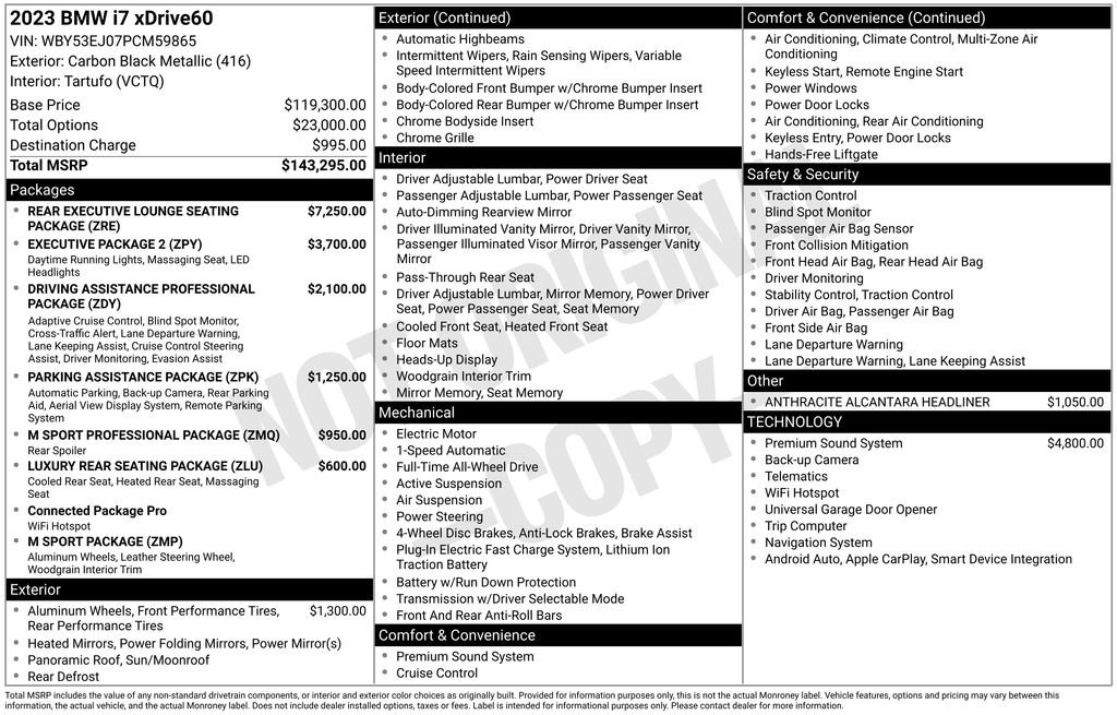 Used 2023 BMW i7 xDrive60 image 19