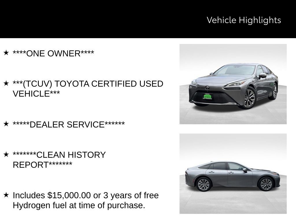 Certified 2023 Toyota Mirai w/ Advanced Technology Package RWD image 44
