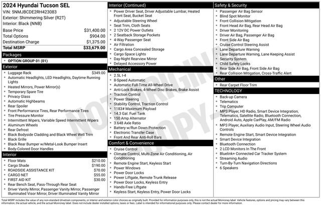 Used 2024 Hyundai Tucson SEL AWD/4WD image 25